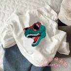 大きいサイズ レディース Tシャツ ロゴ恐竜 バックプリント トップス LL-4L ゆったり着心地 KNK(株） 夏カジュアルコーデ 個性派おしゃれ 人気プリントTシャツ