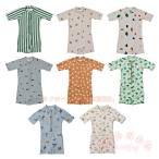 ベビー水着2点セットラッシュガード半袖ロンパース風保育園幼稚園KNK男の子女の子おしゃれ水着セットスイムウェアスイムキャップ80100120130水遊びに