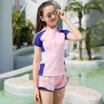 スクール水着 女子 レディース 中学生 ジュニア セパレート KNK(株) フィットネス 水着セット 体型カバー 水泳 プール 学校 大人もOK 夏用