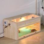 ショッピングテラリウム 爬虫類テラリウム 80×40×40cm パノラマガラス KNK(株） 木箱ビバリウム 亀 リクガメ ヤモリ ヘビ 飼育ケース 別荘風 通気 扉付き