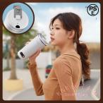 USB充電式 ポータブル電気ケトル 400ml KNK(株) LED表示 トラベル 小型 電気マグ コーヒー お茶 ミルク 加熱便利