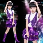  Kids танцевальный костюм украшен блестками . рука hip-hop KNK( АО ) tops × юбка Cheer способ выставить презентация stage постановка одежда группа костюм OK