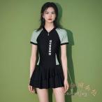 レディースワンピース水着 体型カバー 着痩せスイムウェアKNK(株） 温泉/海水浴/フィットネスに おしゃれ ママ水着 露出控えめ きれいめビーチウェア