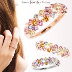 リング 指輪  パヴェ アミュレット パステル レディース 女性 彼女 誕生日 記念日 プレゼント ギフト 18金 10金 金属アレルギー 対応 安心 おまもり ゴールド