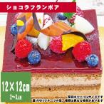 ショッピングバースデーケーキ ショコラフランボア　12cm×12cm【誕生日ケーキ・バースデー】【35日前から注文可能】【メッセージプレート＆ローソクつき】【店頭受取専用・生ケーキ】