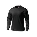 WUNDOU (ウンドウ) タフドライ長袖Ｔシャツ ブラック P-175 1710 メンズ 紳士 男性 ポイント消化