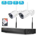 防犯カメラ 家庭用 屋外 監視カメラ ワイヤレス wifi 工事不要 高画質 300万画素 動体検知 簡単接続 2台セット JEN010-ss