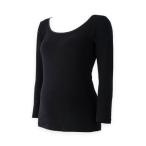 犬印 マタニティ 産前・産後 ブラトップ 8分袖 あったかトップス ぬくいと ブラック M TS3773 / おしゃれ  可愛い レディース 女性 カワイイ アパレル