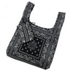 Yahoo! Yahoo!ショッピング(ヤフー ショッピング)Pisoraro（ピソラロ） ペイズリー柄エコバッグ（小） ブラック PR129 / おしゃれ 長持ち 使いやすい アイデア商品便利グッズ