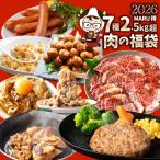 ショッピングハンバーグ 2026 MARU得 肉の福袋 7種 2.5kg超 ハンバーグ・牛丼・ハラミ焼肉・とりてり・肉団子・炒飯・ソーセージ 冷凍おかずセット 詰め合わせ