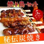 炭火 焼鳥 5本 惣菜 クリスマス 食べ比べ セット やきとり 焼き鳥 温めるだけ 湯煎 ヤキトリ つくね ねぎま かわ きも おつまみ 冷凍＊当日発送対象