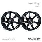 【17インチ 5H114.3 7.0J +42】アルミホイール2本セット シビック FC1・FK7 NAVIA 07 PBK 0039568×2