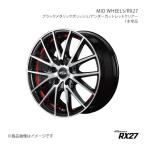 MID WHEELS/RX27 フィット GD系 アルミホイール1本【15×5.5J 4-100 INSET43 BKR】F74755543343036N