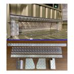 ■軽トラ ハイゼットジャンボ S510P キャビンバックアンダーパネル アルミ縞板 7点SET　