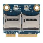 Mini PCI-E двойной microSD устройство для считывания карт адаптор половина держатель имеется 