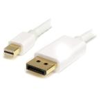 StarTech.com Mini DisplayPort-DisplayPort 変換ケーブル/1m/ディスプレイポート 1.2/mDP-DPモニターケーブル/4K60Hz/mDPオス-DPオス/ホワイト MDP2DPMM1MW