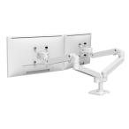 エルゴトロン LX Pro LX プロ モニターアーム デスクマウント デュアル 横型 2画面 ホワイト 27インチ(3.6~18.1kg)まで VESA規格対応 45-686-290