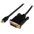 StarTech.com 91cm Mini DisplayPort - DVI 変換アクティブアダプタケーブル Mini DP/ミニディスプレイポート(オス) - DVI-D(オス) 1920x1200 MDP2DVIMM3BS
