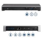 StarTech.com Thunderbolt 3 ドッキングステーション Mac/Windows対応 デュアル4K 60Hzモニタ対応 SDカードリーダ USB PD 85W対応 USB-Cドック TB3DOCK2DPPD