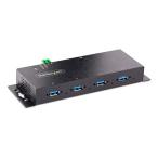 StarTech.com USBハブ/USB3.0(5Gbps)接続/4ポート(4xUSB-A)/産業用メタル筐体/ESD保護/サージ保護/DINレール・壁面設置対応/工業用・業務用 5G4AINDNP-USB-A-HUB