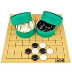 将碁屋マット9路盤セット(プラ碁石・紙製ケース)　囲碁入門向きの手軽なマット式9路囲碁セット