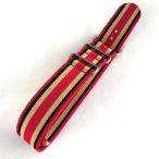 時計ナイロンバンドNATOベルトレッ