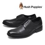 Hush Puppies ハッシュパピー 靴 ビジネスシューズ M-901T ブラック 黒 プレーントゥ 衝撃吸収インソール 天然皮革 本革 通勤 就職 就活 通気 軽量 メンズ