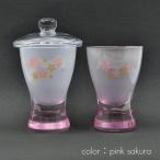  стекло . чайная посуда комплект 048 Sakura узор ввод розовый × белый . стоимость .. для предметы для домашнего буддийского алтаря рис inserting . вода inserting чашка SGI SOKA