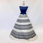  б/у цветное платье белый × темно-синий цвет 9 номер ранг загрязнения иметь A линия фотосъемка костюм свадьба stage платье C-283