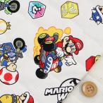 （Nintendo）マリオカートワールド／ライトグレー（半針キルティング生地）