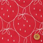  клубника рисунок / красный (.... ткань )