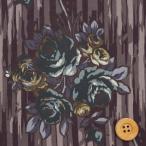 ショッピングローン （サンドウ限定柄）リバティ・ファブリックス タナローン『Rose Swag ローズ・スワッグ』アッシュジェイド（DC34607/J25B）