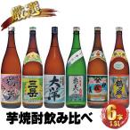 芋焼酎 飲み比べ 6本セット 伊佐美 三岳他 鹿児島限定 1800ml ギフト お祝い