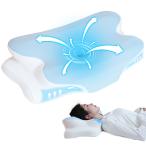 枕 低反発 安眠枕 クッション エルゴノミクス枕 アイスシルク 美容 美髪 ストレートネック 首が痛くならない 横向き 仰向け うつ伏せ 低め 高め いびき防止枕