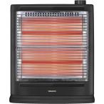 【在庫有・即納】[山善] 電気ストーブ ヒーター 障害物センサー搭載 小型 足元 転倒OFFスイッチ ブラック DS-SD083(AB)