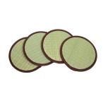 【I】 萩原 キズや凹みをガード い草雑貨 座卓敷き 円形 (4枚1組) 144001056 ブラウン 16R
