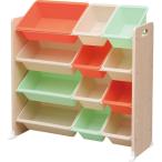 アイリスオーヤマ おもちゃ箱 キャロット 幅86.3×奥行34.8×高さ89.5cm キッズトイハウスラック KTHR-412