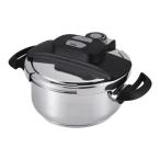 アイリスオーヤマ 圧力鍋 4.0L IH ガス対応 ワンタッチ開閉 レシピ本 ガラスふた付き かんたん操作 RAN-4L 光熱費節約 時短 初心者　静音