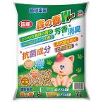 ショッピング猫砂 アース・ペット 猫砂楽園 森の香りダブル7L 　ねこ用トイレ用品 消臭 抗菌 国産 ペット用品