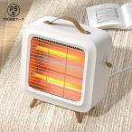 【電気ヒーター】 セラミックヒーター ストーブ 速暖 550W 足元 静音 転倒自動オフ 簡単操作 持ち手付き 軽量 トイレ 脱衣所 キッチン