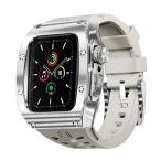 コンパチブル Apple iWatchに対応 7/8 44/45mm専用バンド アップルウォッチ Ultra/Ultra 2 交換バンド タリー保護 エッジ保護 耐衝撃 傷防止 メンズ