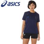 【ポイント10倍】 アシックス ドライウイメンズプリント半袖シャツ 2052A301-400