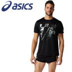 アシックス Tシャツ・ポロシャツ プリントショートスリーブトップ メンズアパレル 2091A414-001