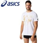 アシックス Tシャツ・ポロシャツ プリントショートスリーブトップ メンズアパレル 2091A414-100