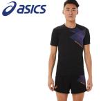 アシックス Tシャツ・ポロシャツ プリントショートスリーブトップ メンズ 陸上競技 ウェア 2091A443-001