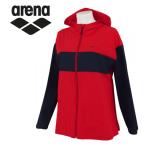 【ポイント10倍】 アリーナ 水泳 ラッシュパーカー パラシェル レディース ASN-1403W-RED