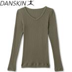 【ポイント10倍】 DANSKIN ウエルネス RIB IT UP LONG SLEEVE TOP レディース DA10107-OV