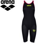 アリーナ 水泳 ハーフスパッツオープンバック 競泳 水着 レディス FAR-9502W-CGRD 返品不可