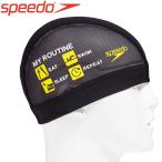 スピード 水泳 ルーティンメッシュキャップ スイムキャップ SE11954-K