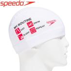 スピード 水泳 ルーティンメッシュキャップ スイムキャップ SE11954-W